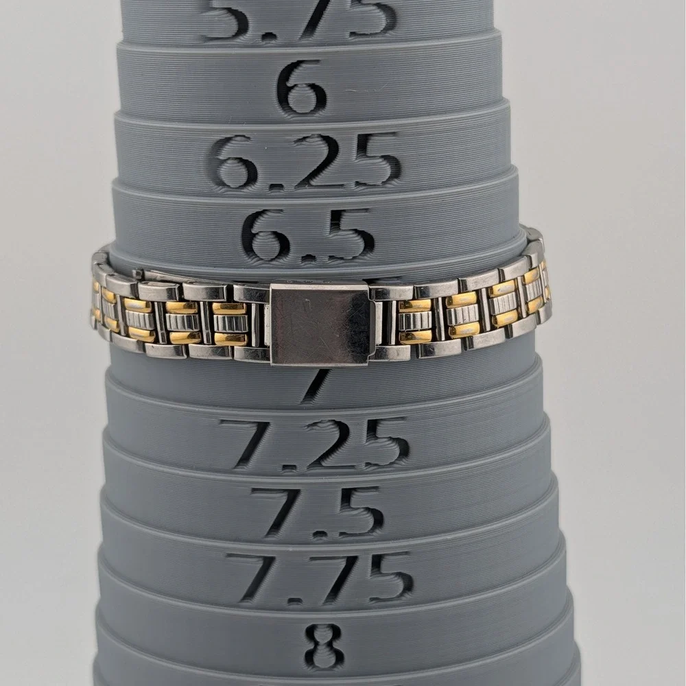 Relic Wet Diver Style Quartz Women's Watch Two Tone Rotating Bezel Black Dial‎